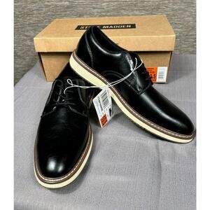 Steve Madden P-Jansen Mens Oxford Dress Shoes Size 10.5 Black 1849688 NEW
